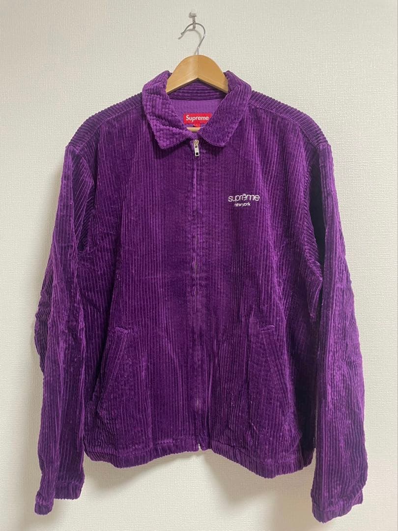 supreme コーデュロイジャケット パープル