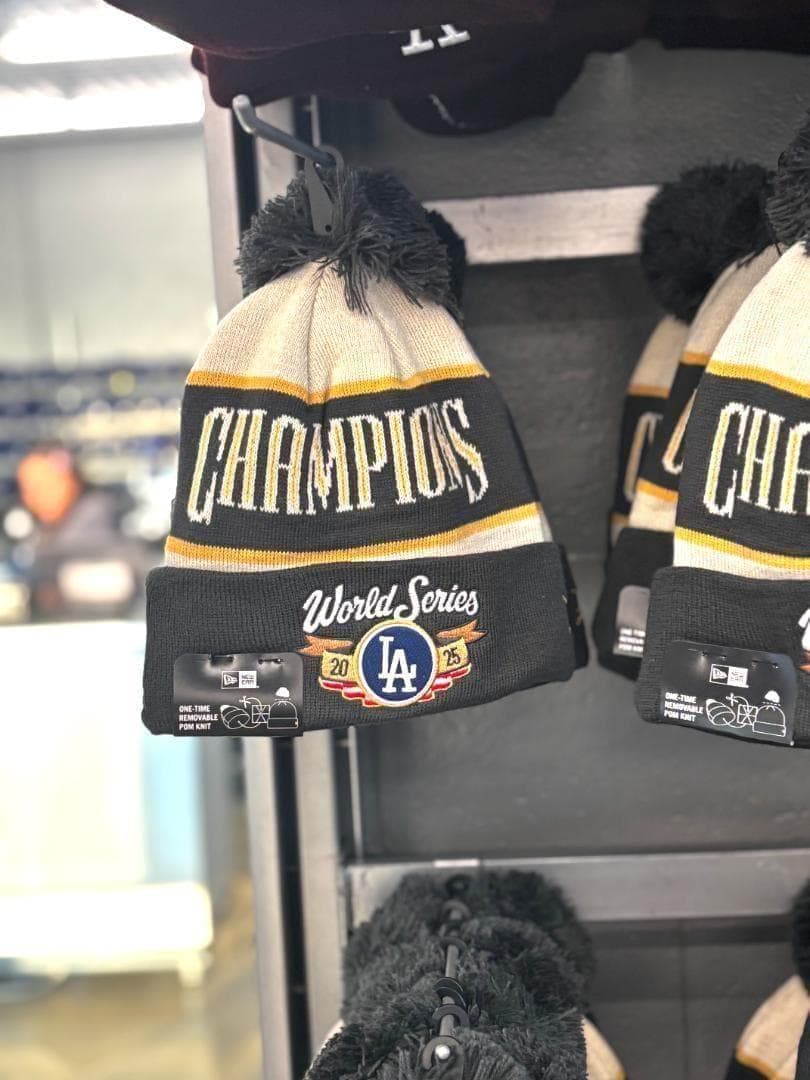 ドジャース 2025年 ワールドチャンピオン記念 ニット帽 パレード着用モデル