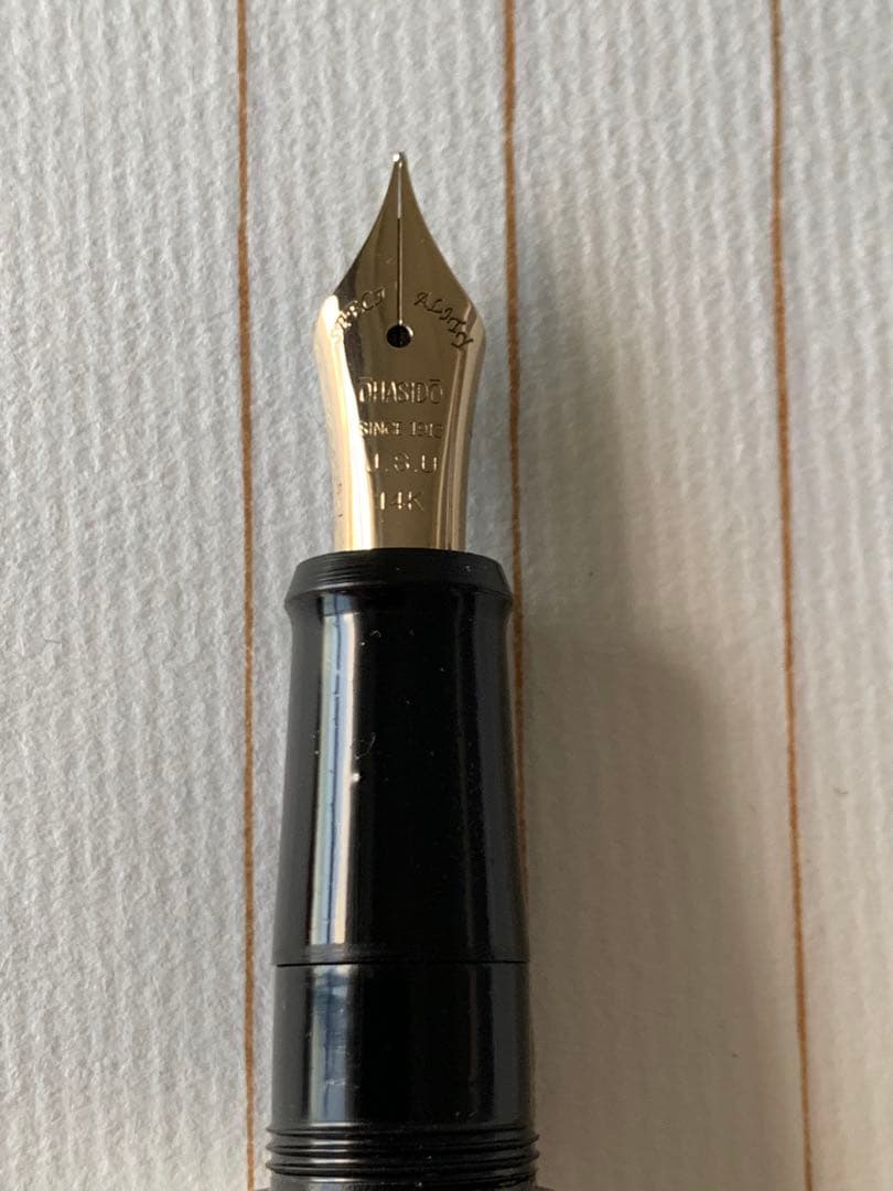 【希少】Ohashido（大橋堂）万年筆 グリーン軸 14Kペン先