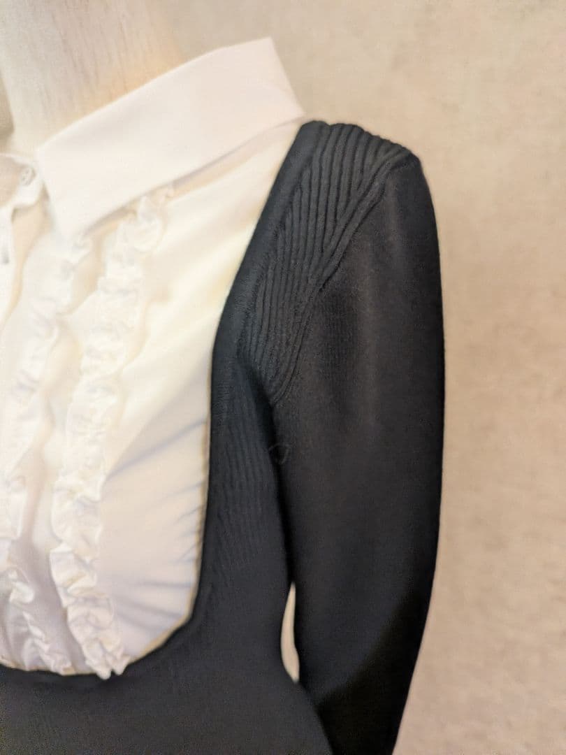 ワンピース andmary lotta frill mini dress black