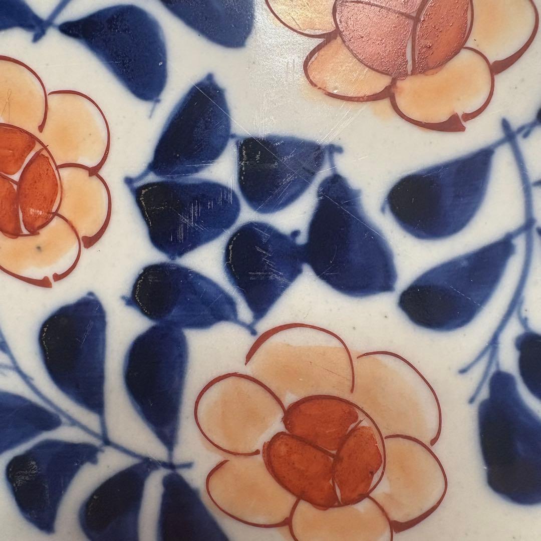 古伊万里　赤絵　大皿　お正月