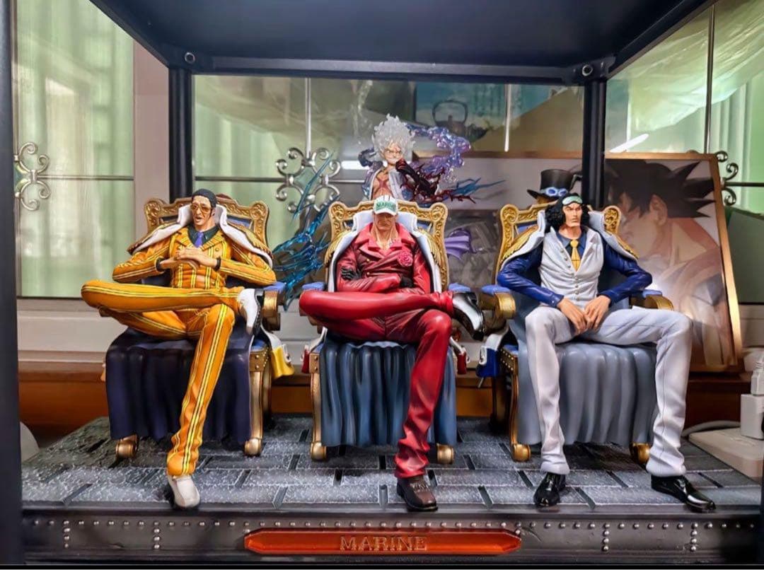ワンピース 海軍本部三大将 赤犬 青雉 黄猿 頂上戦争フィギュア ガレージキット