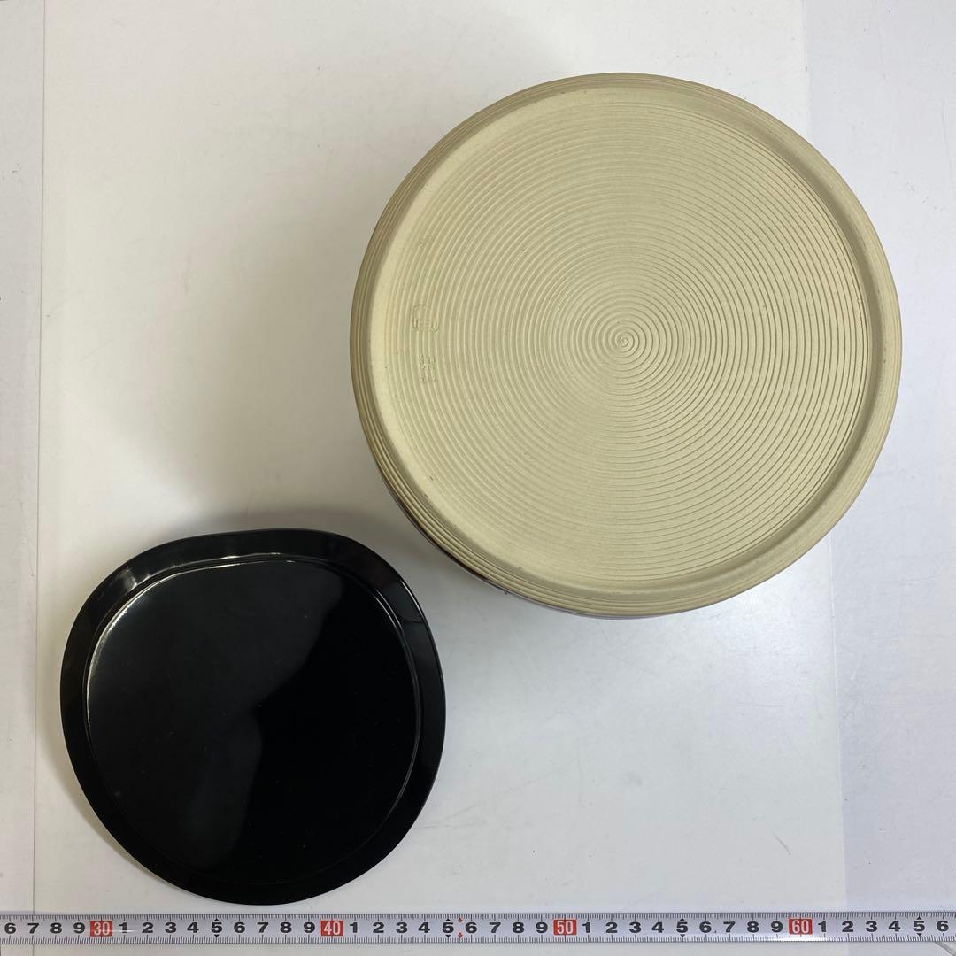 出来良 亀井楽山 高取管 耳水指 共箱 高さ28cm 東キ7-1114☆2F