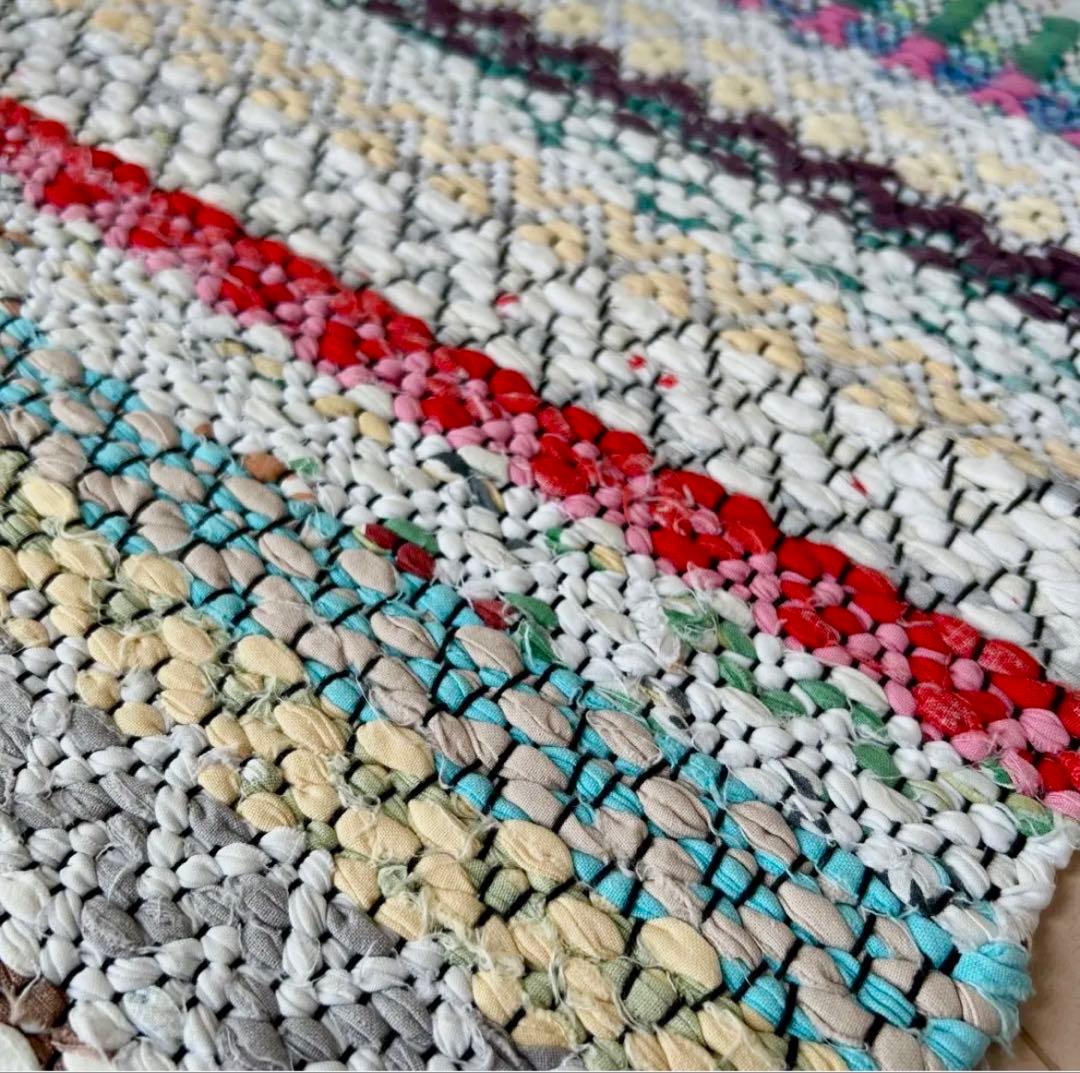 フィンランド　トラースマッタ　裂き織り