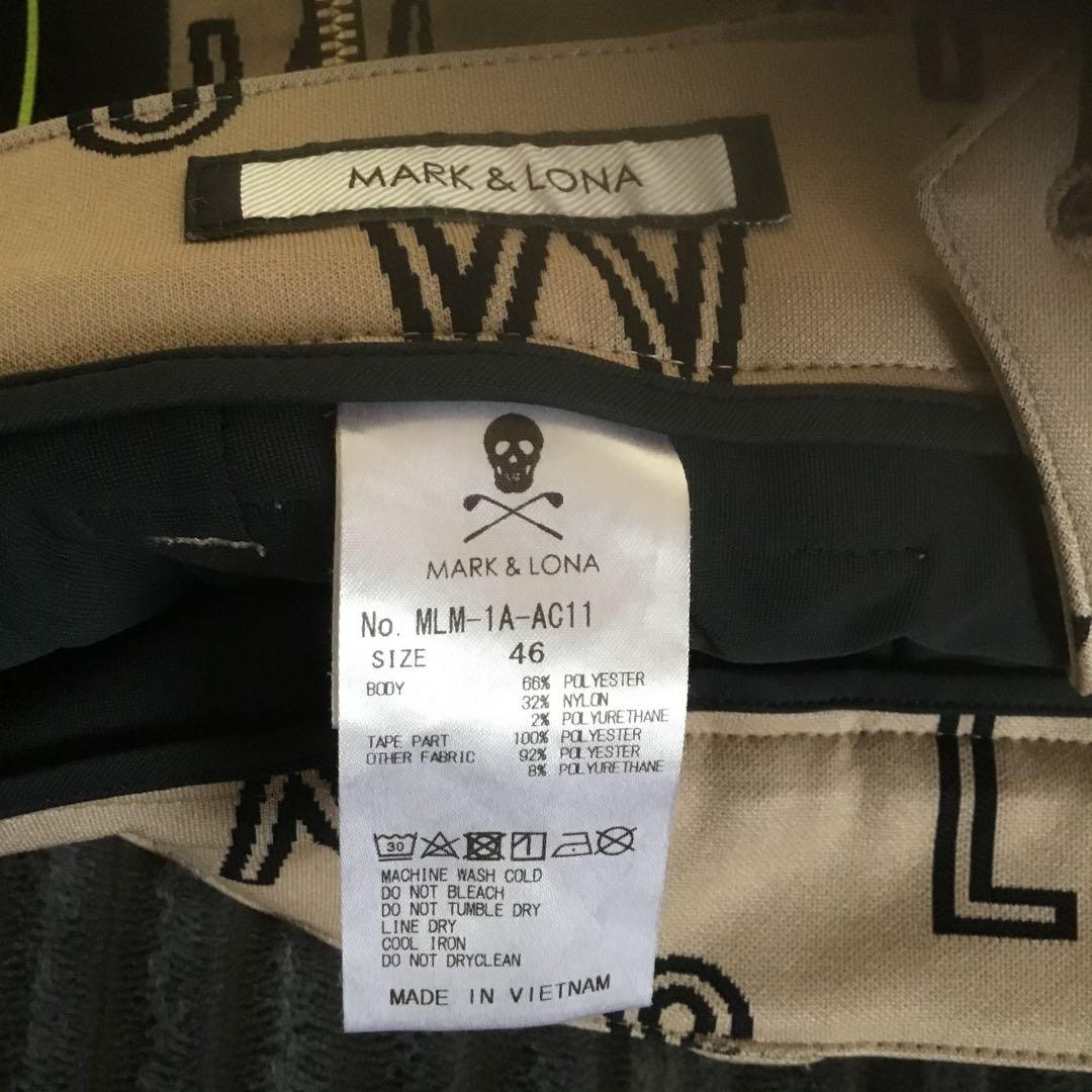 MARK & LONA スカルプリントパンツ 46