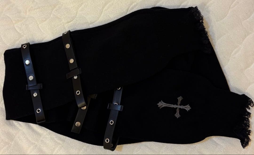 DimMoire 十字の誓いニーハイウォーマー ブラック