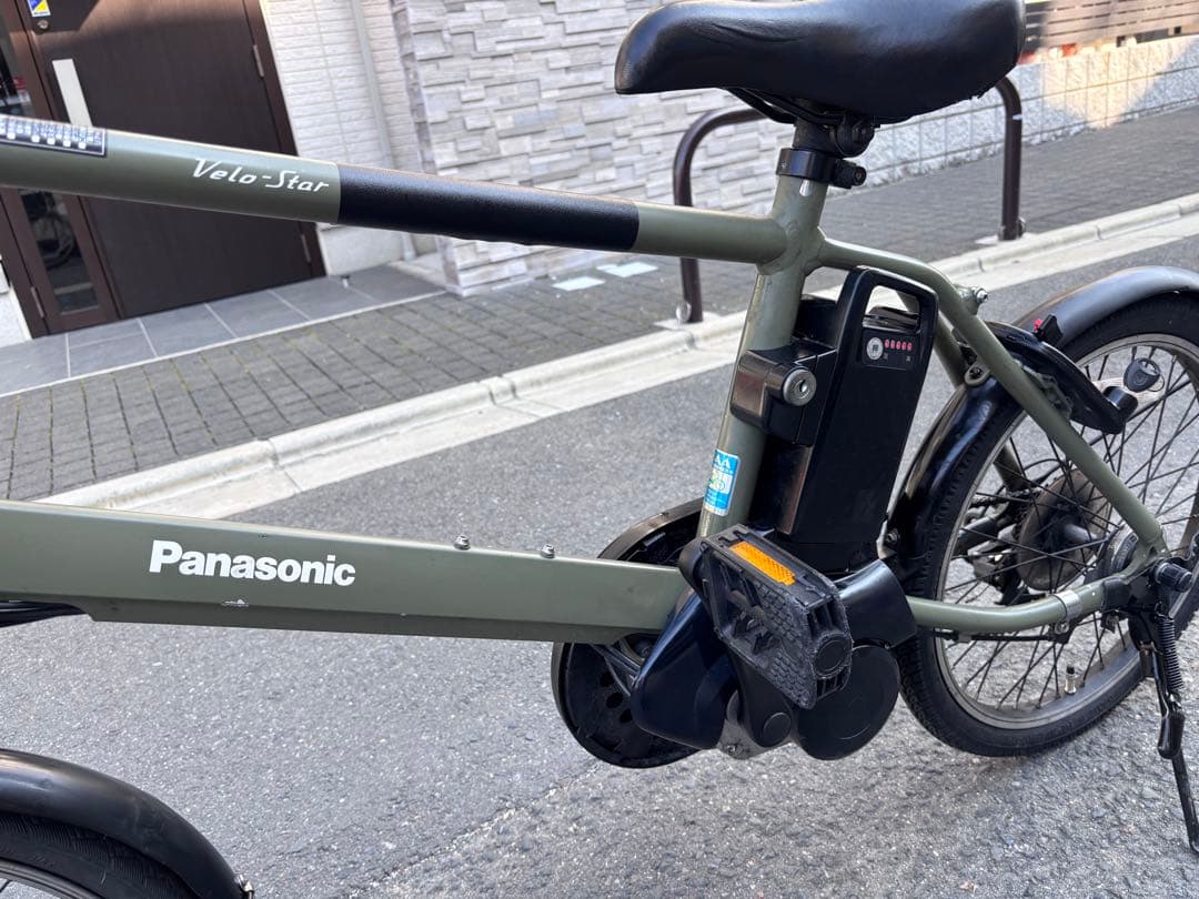 Panasonic Velo-Star 電動アシスト自転車 オリーブグリーン