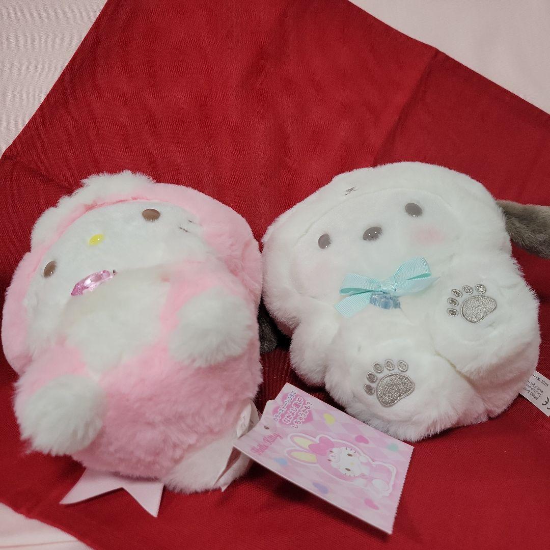 ふわふわ スノーデザイン ポチャッコ・フェアリーラビット キティ ぬいぐるみ