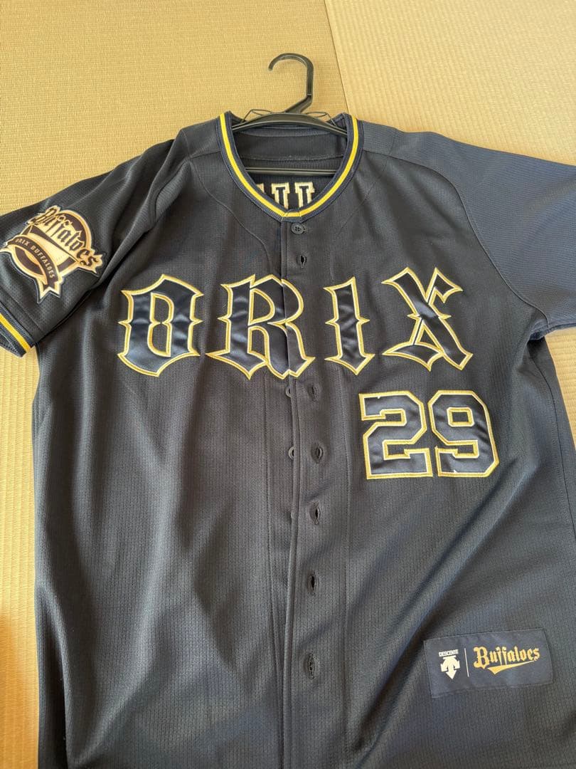 オリックスバファローズ　ビジターユニフォーム　2020年　29/田嶋
