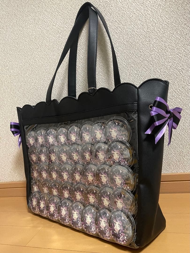 あくねこ 痛バ ラムリ 黒 缶バッジ