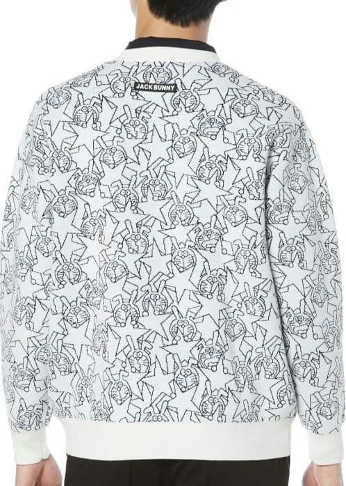 再再再値下新品　ジャックバニー　ニット5 ドラえもん　白　メンズ定価19800円