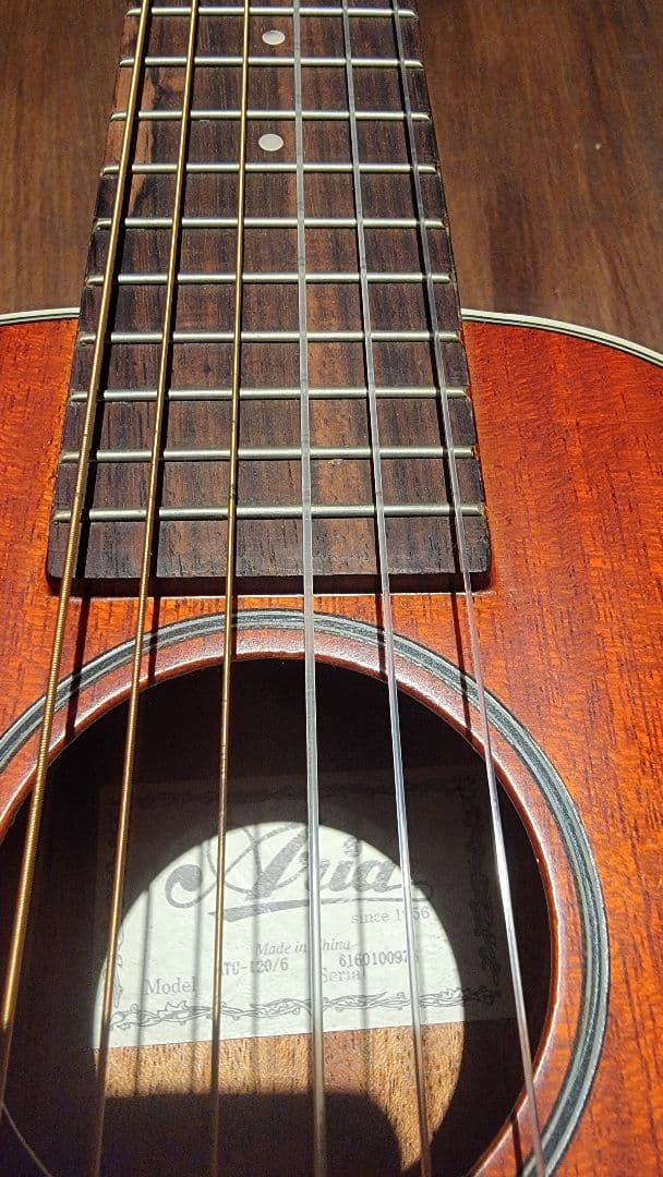 Aria ATU-120/6 アリア 6弦 ギタレレ ミニギター（ソフトケース付