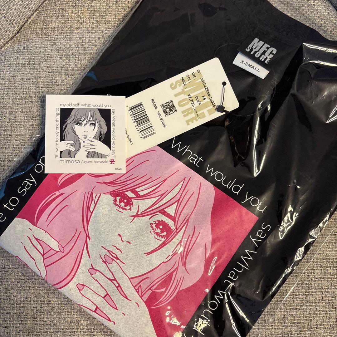 浜崎あゆみ　MFC mimosa tシャツ xs ステッカー