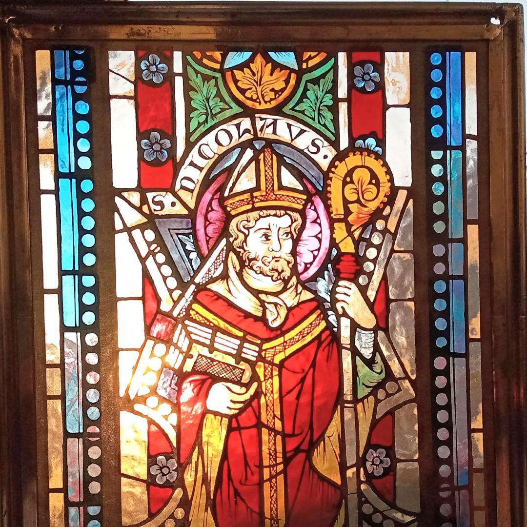 メトロポリタン美術館 聖ニコラウス ステンドグラス グラスマスターズ社クリスマス