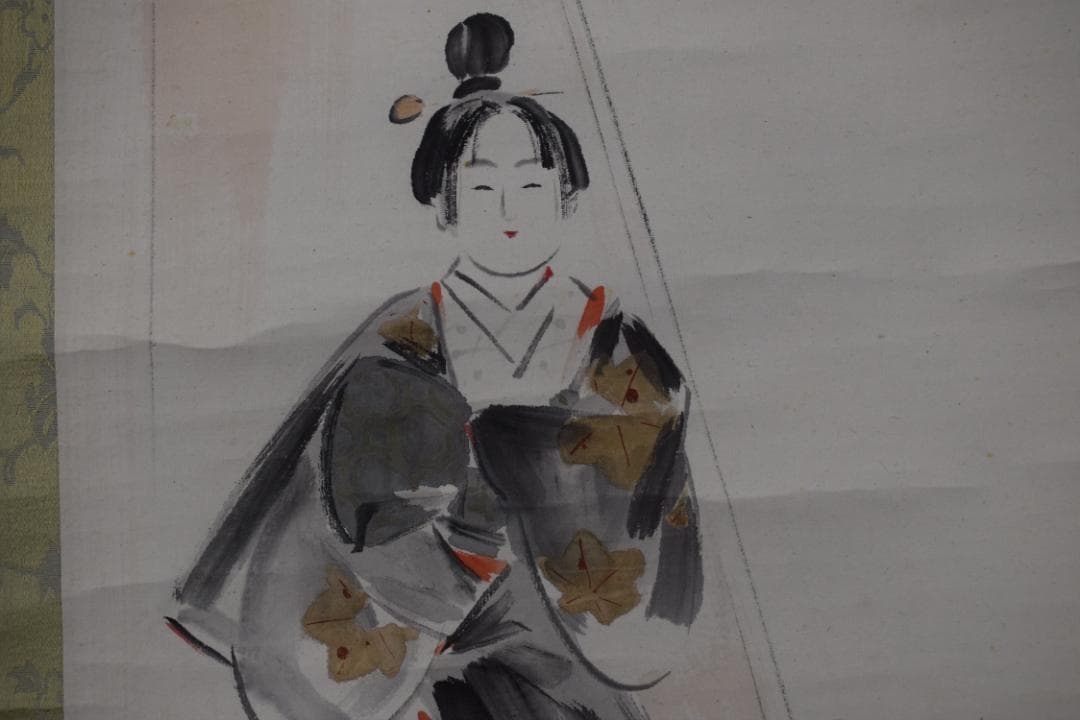 【真作】紺谷光俊/左甚五郎図/人形図/掛軸☆宝船☆Y-882　JM