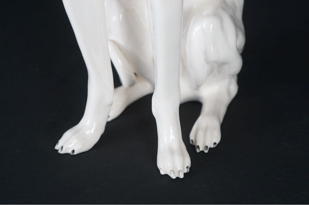 イタリア 1970年代 ビンテージ イタリアングレーハウンド 特大 犬 置物