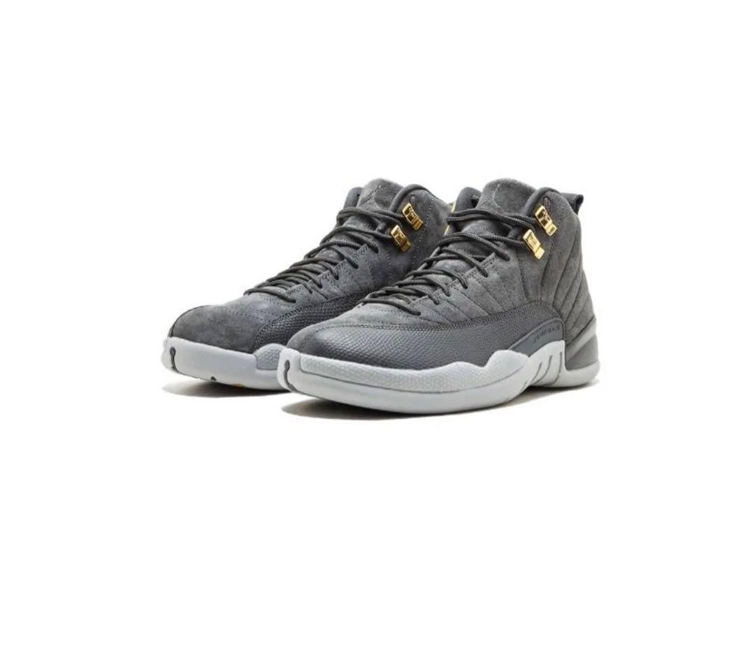 :: JORDAN 12 RETRO :: GRAY サイズ6 Y ::