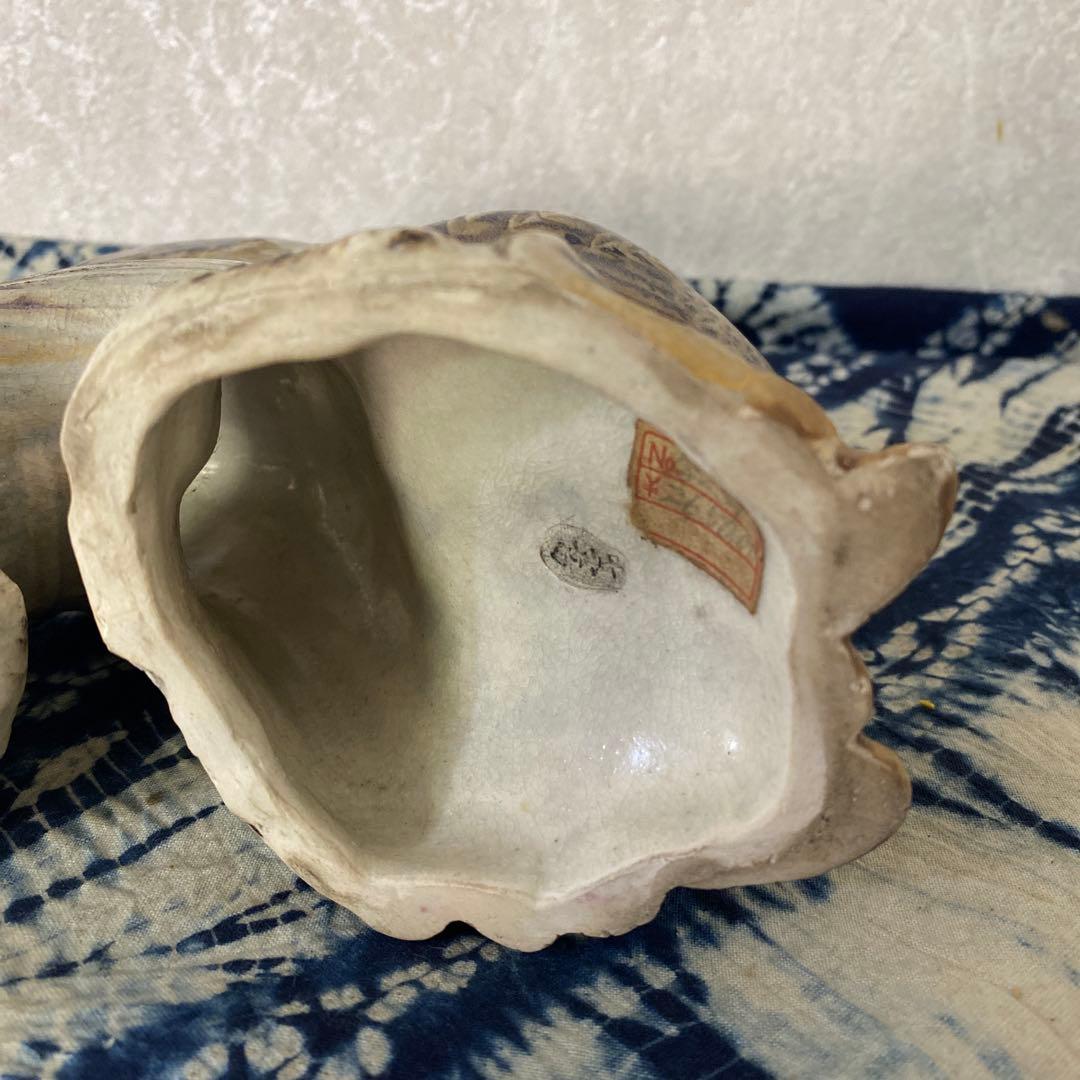 真葛香山　鳥　置物