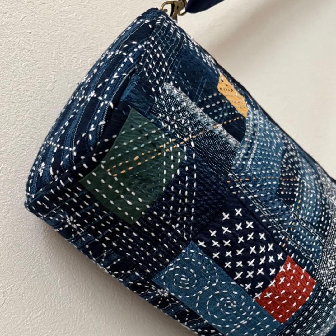 松阪もめん刺し子ショルダーバッグ　＃2