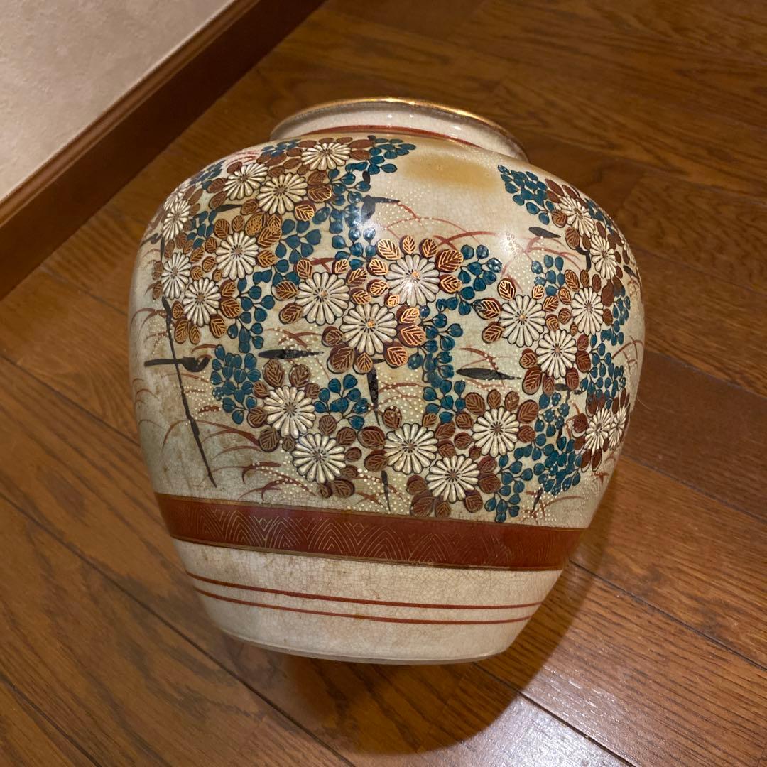 九谷焼　壺　花瓶　アンティーク