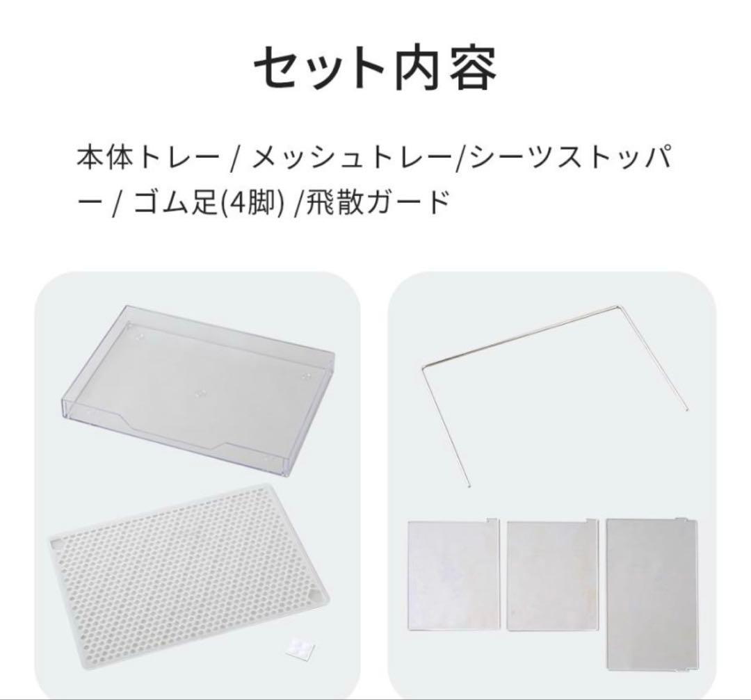 犬用トイレ 飛散ガード クリアレットワイドシーツ メッシュトレー 犬 イヌ