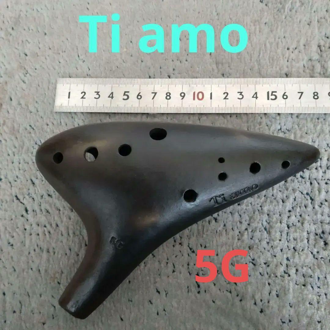 ティアーモ　オカリナ　黒陶モデル 5G　11穴※24時間以内発送可能