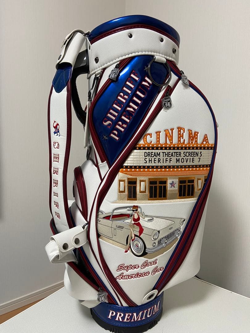 美品⭐︎SHERIFF プレミアムゴルフキャディバッグ
