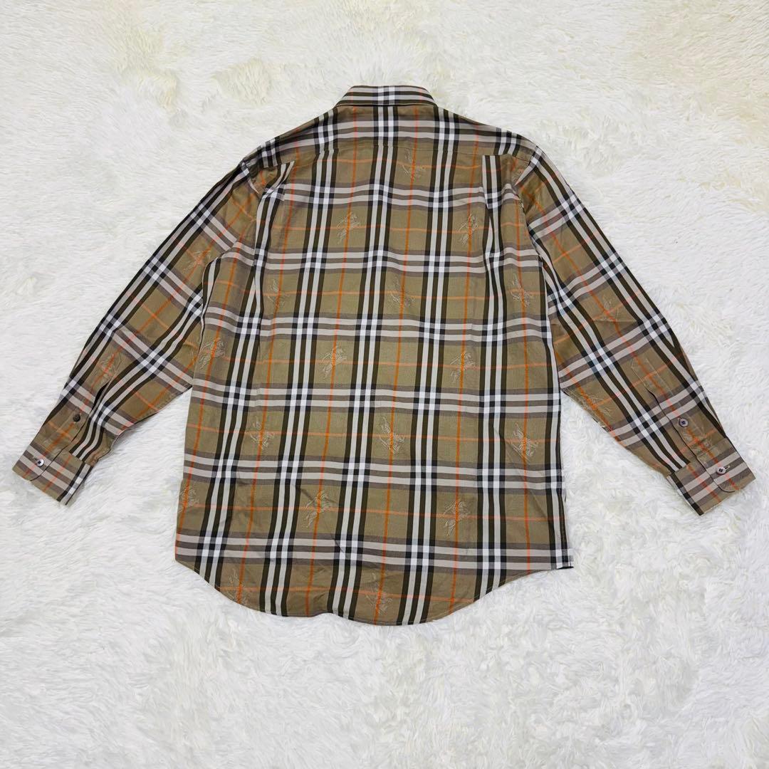 極美品✨バーバリー シャツ ノバチェック シャドーホース 長袖 90's