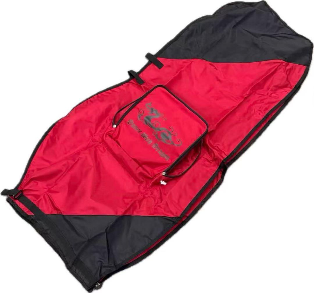 Dance With Dragon ゴルフキャディバッグ カバー赤