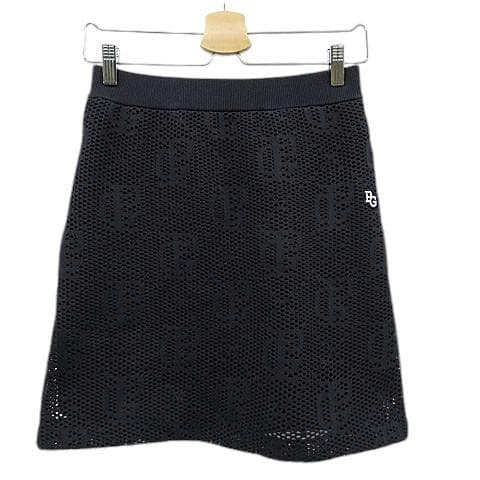 【美品】パーリーゲイツ ニット メッシュスカート サイズ1 [M5874]