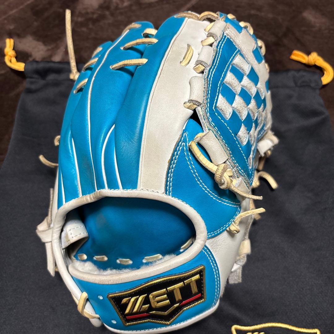 T*o様 緊急値下げZETT PROSTATUS 軟式野球グローブ 青/白