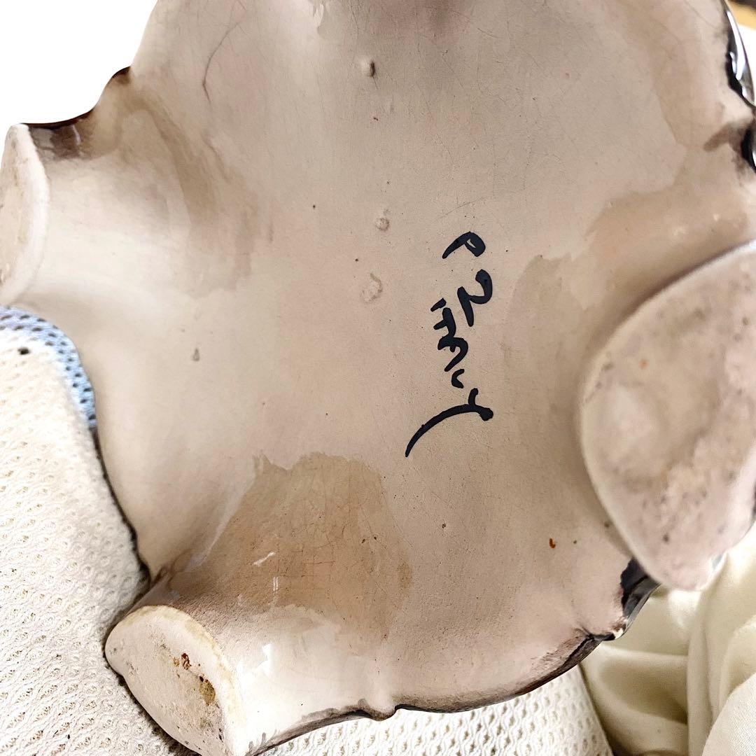 イタリア製 アンティーク ロココ調 フラワー装飾 陶器 カポディモンテ 4点