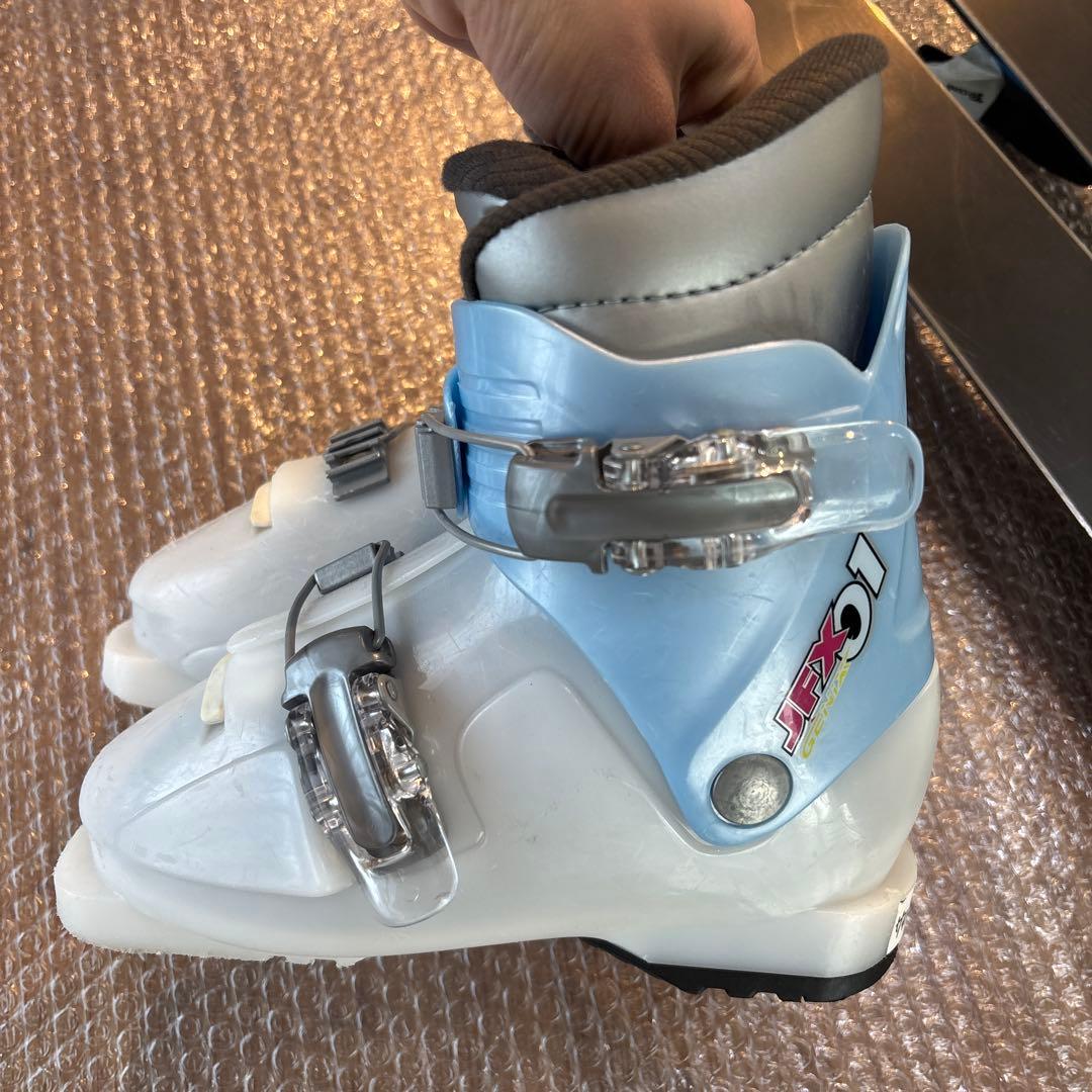 ジュニアスキーセット　SMALLOW 100cm 19cm未使用ストック付