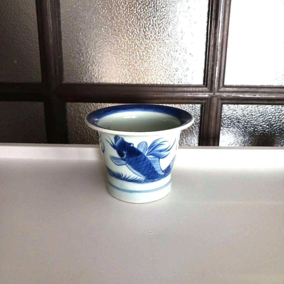 古伊万里　染付　鯉