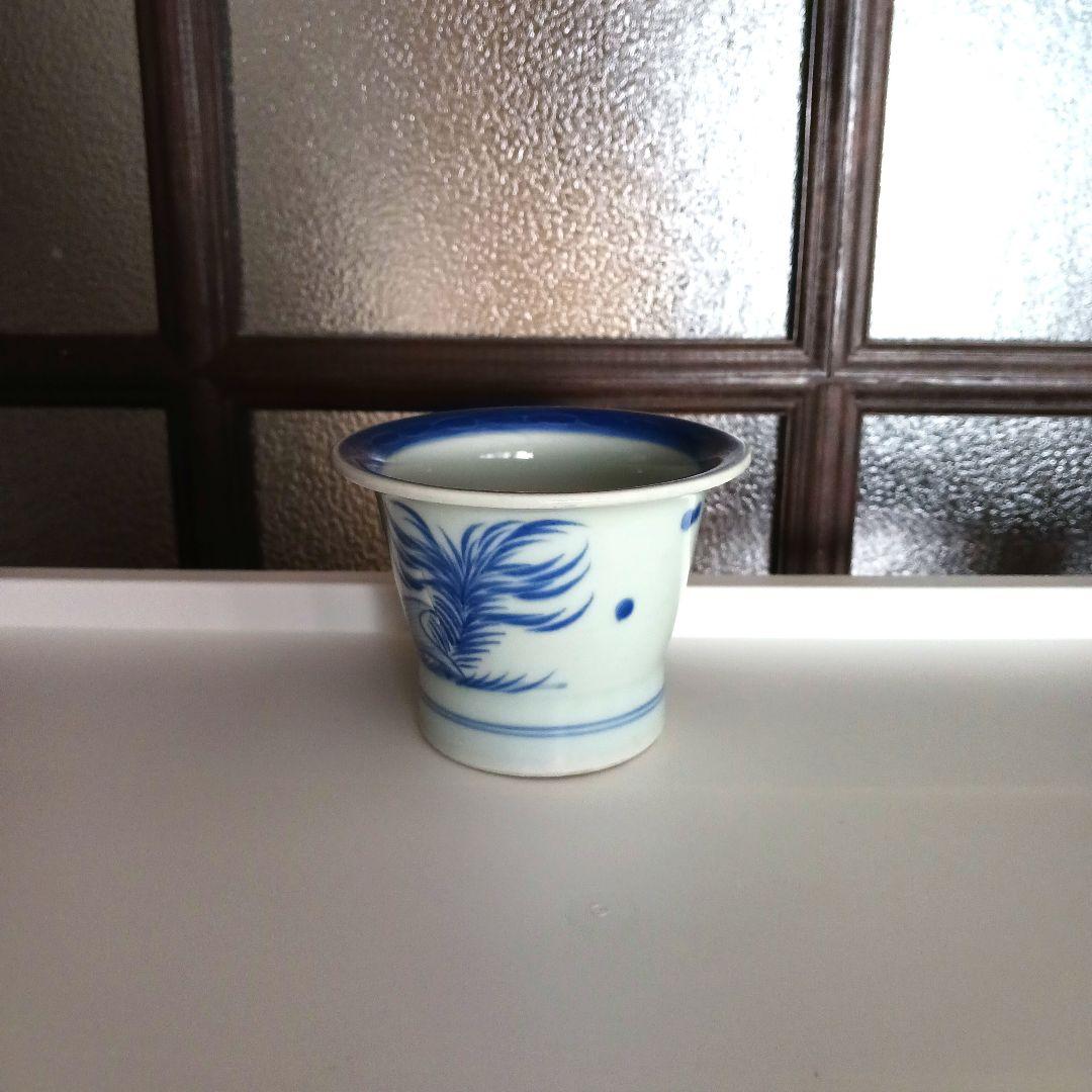 古伊万里　染付　鯉