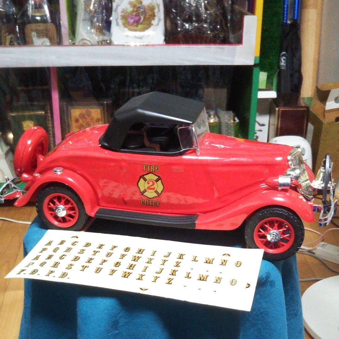 激超レトロ総発売元ニッカウヰスキー株バーボン入りクラシックカー赤消防車専用箱入り