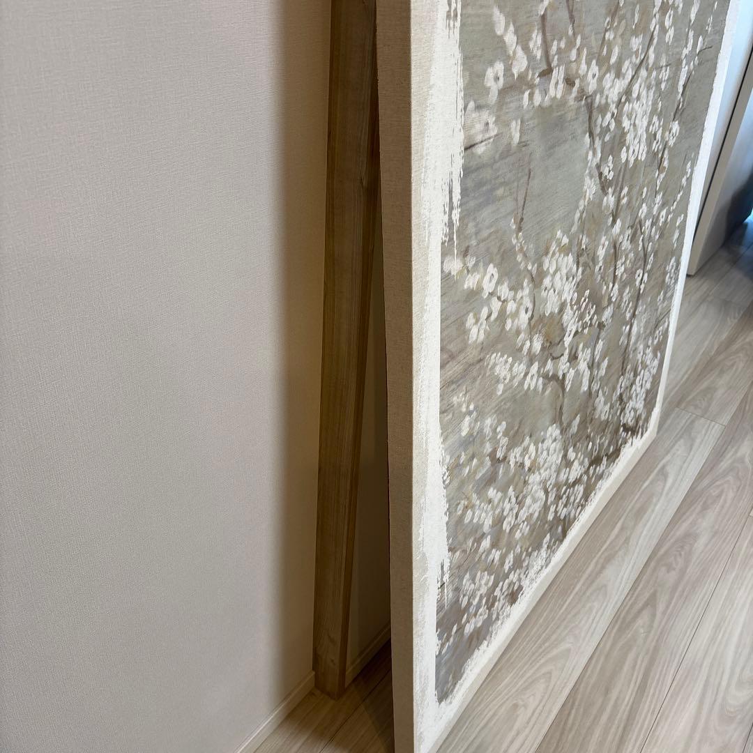 送料込み❣️早物勝ち❣️大幅値下げ！‼️サラグレース　グレー背景の桜装飾画