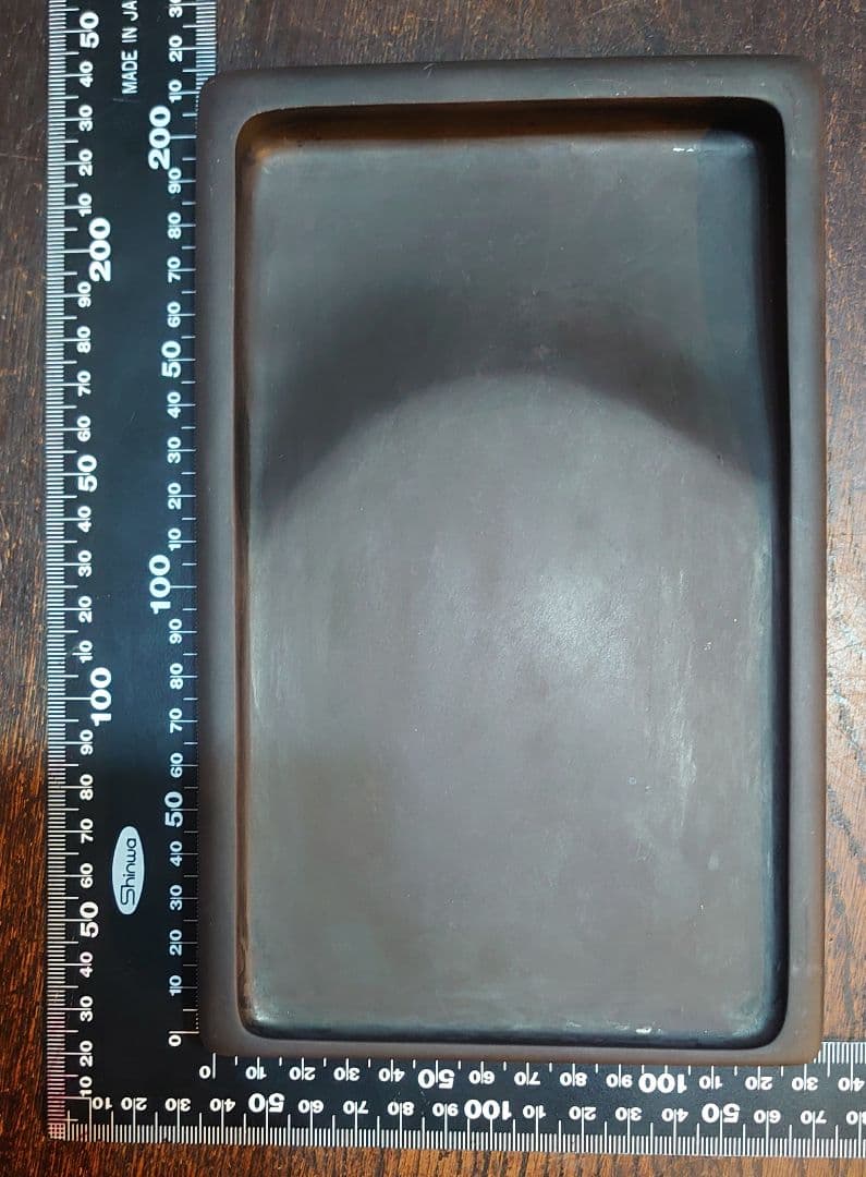 【中国文房具】『端渓硯／裏面 端渓硯産出坑地図』箱 衣装箱 外装箱