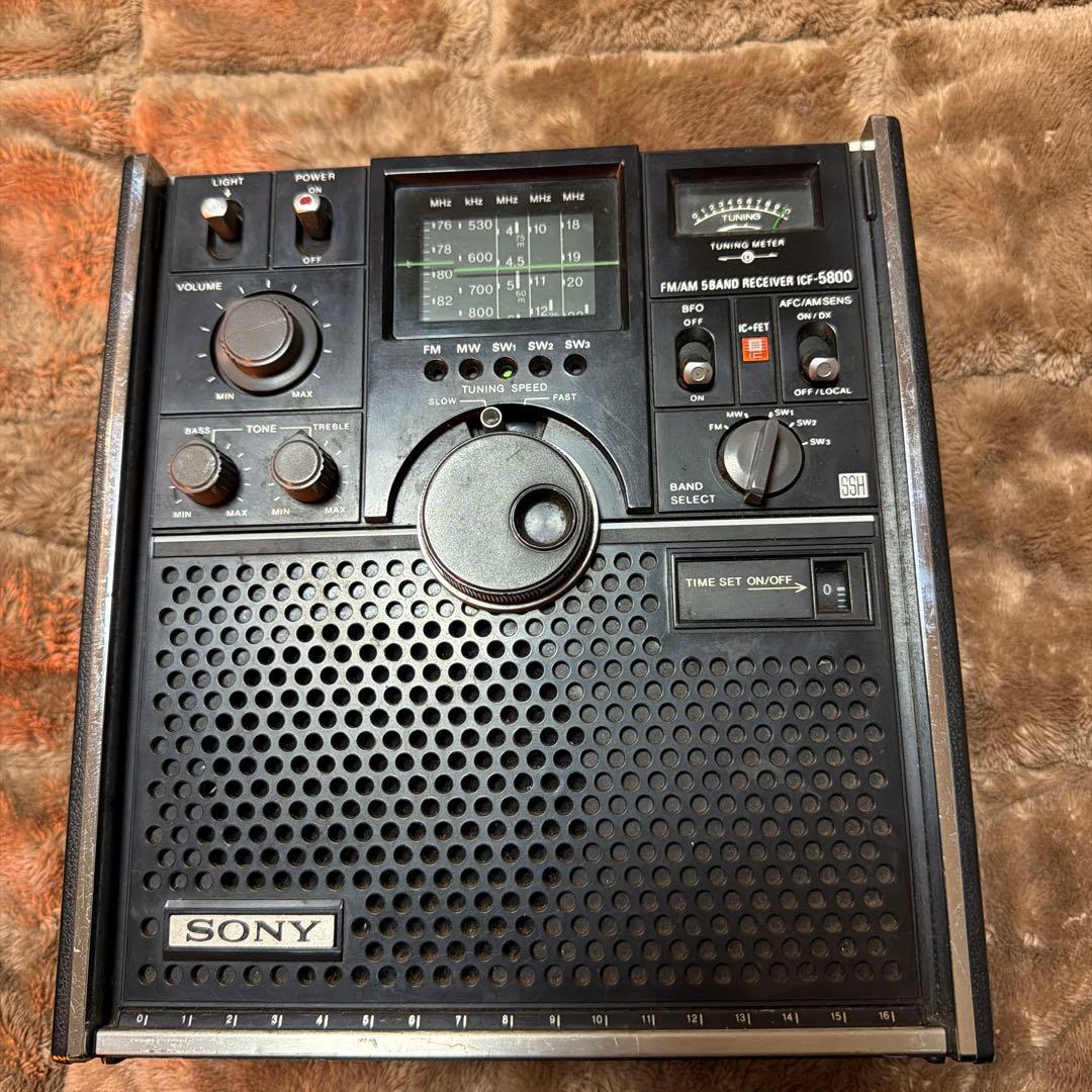 SONY BCLラジオ スカイセンサー 5800 ACアダプター付き