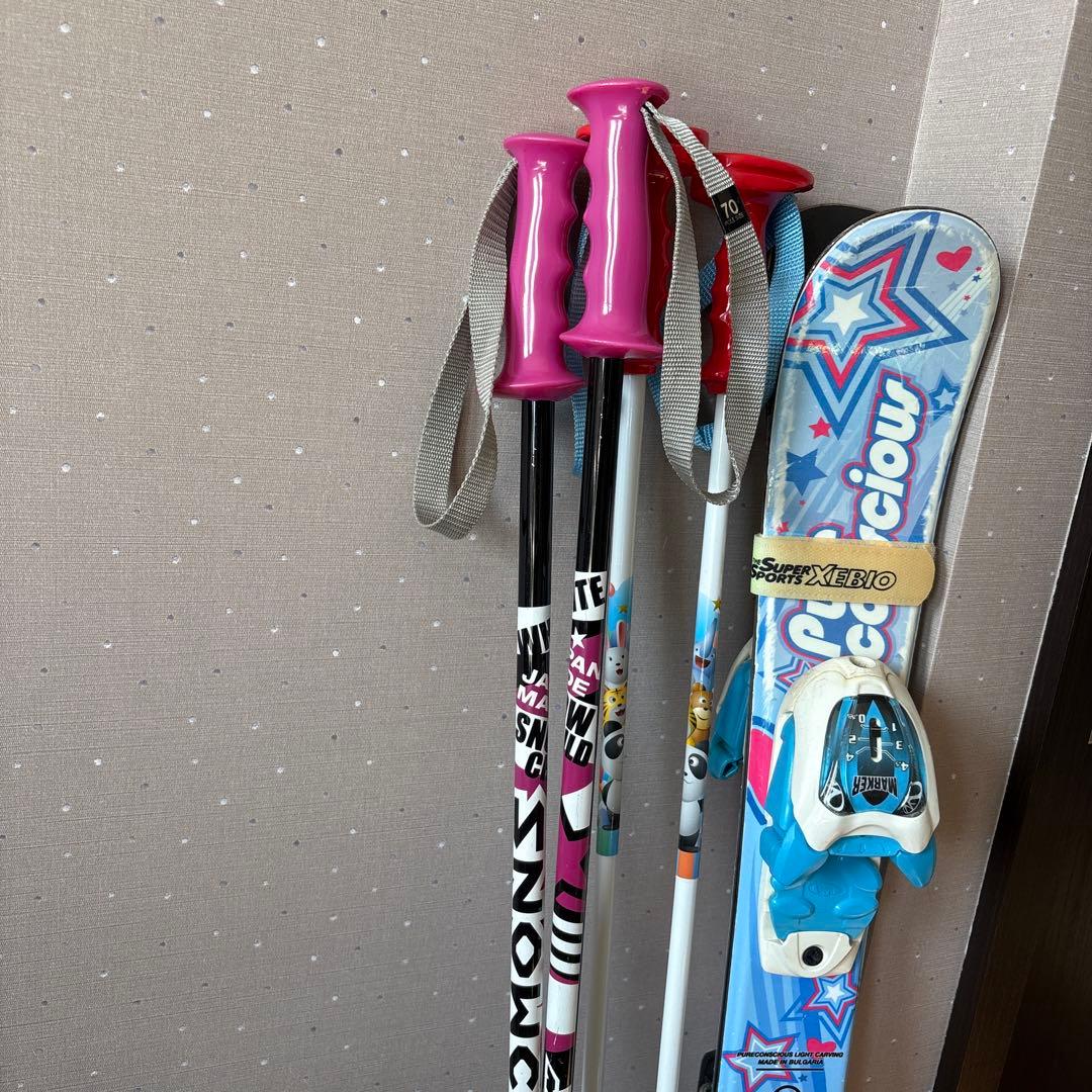 うみがめさん専用子ども用スキーセット板70cm ブーツ18cm