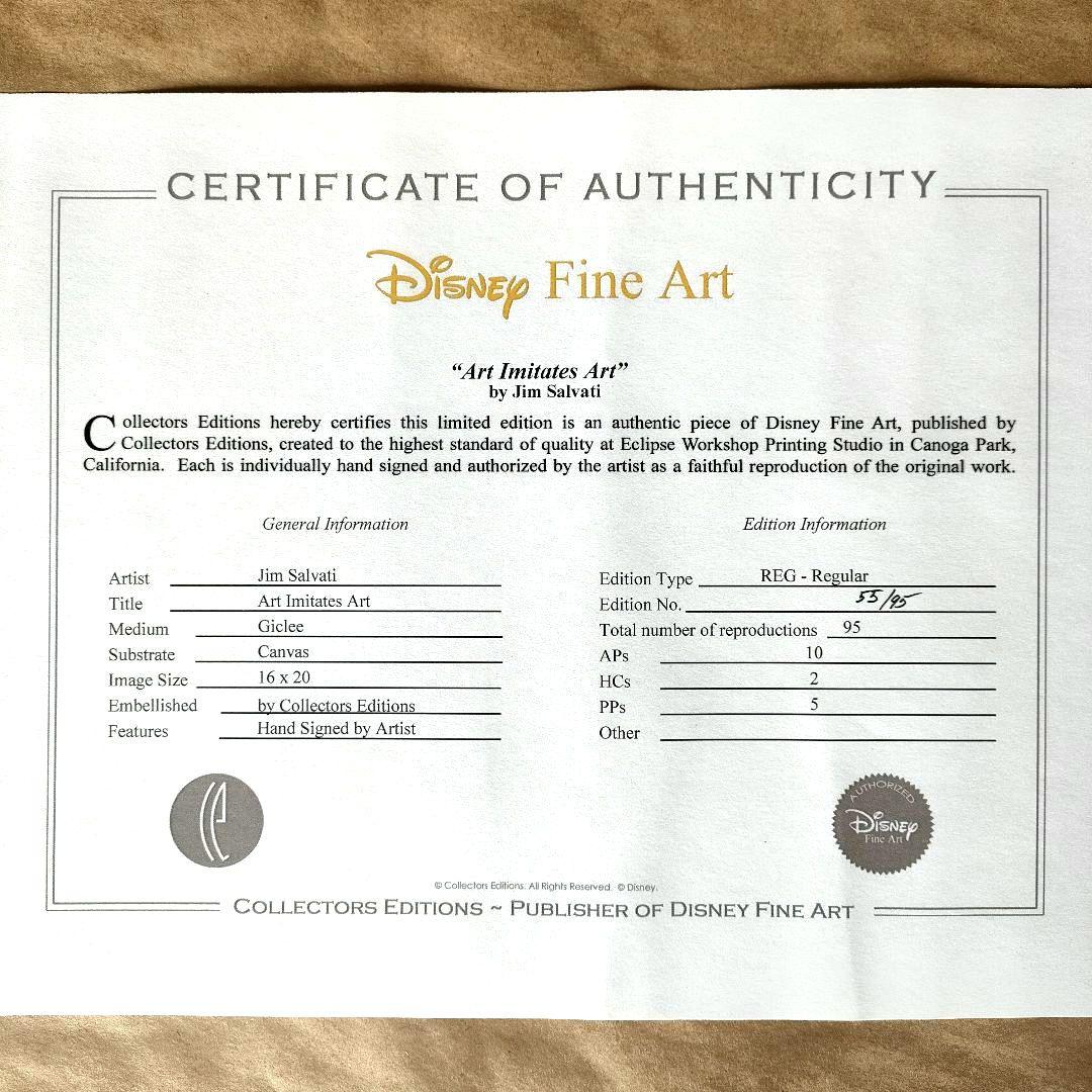 【限定品】アナと雪の女王 サイン入りアート Art Imitates Art