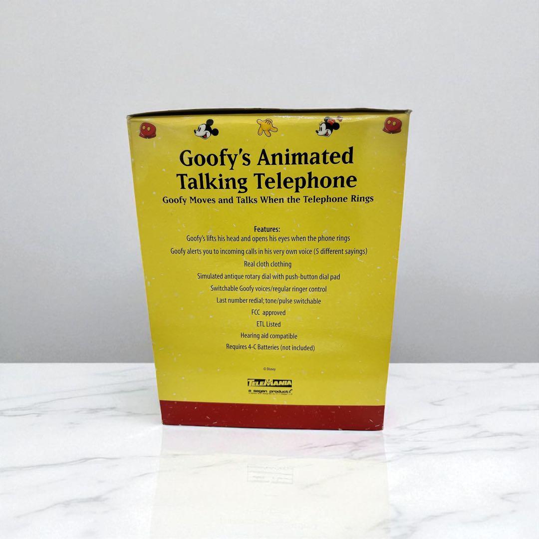 希少 完品 ディズニー グーフィー トーキングテレフォン 箱説明書付