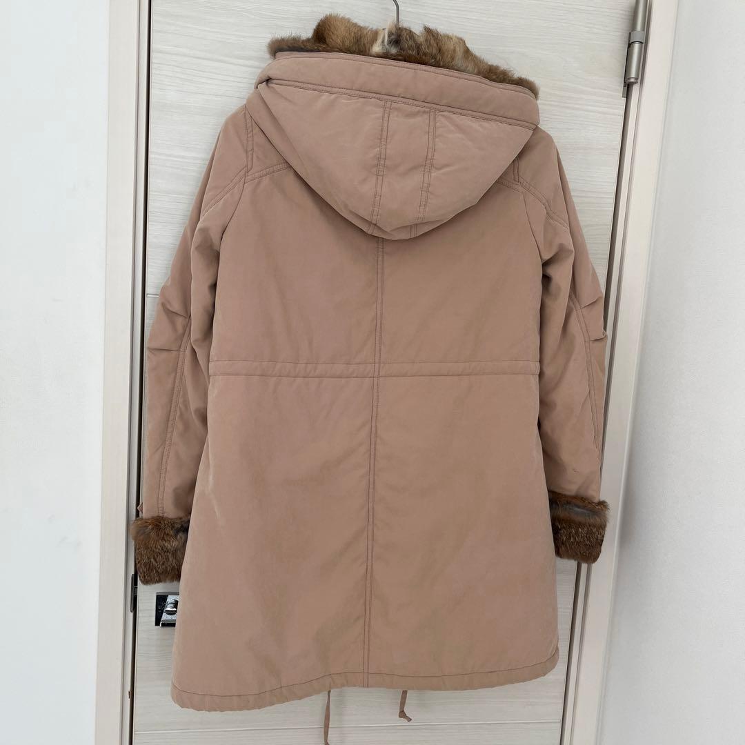 SHIPS ラビットファー2WAY モッズコート