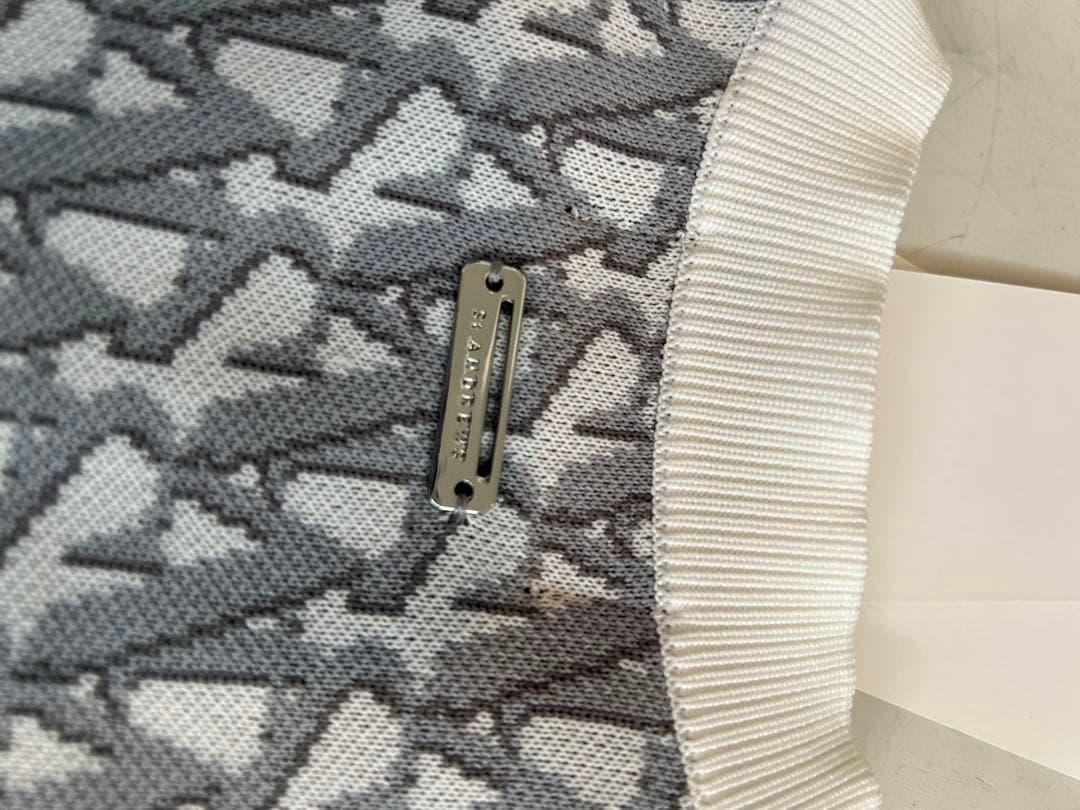 St Andrews グレー ホワイト セーター L