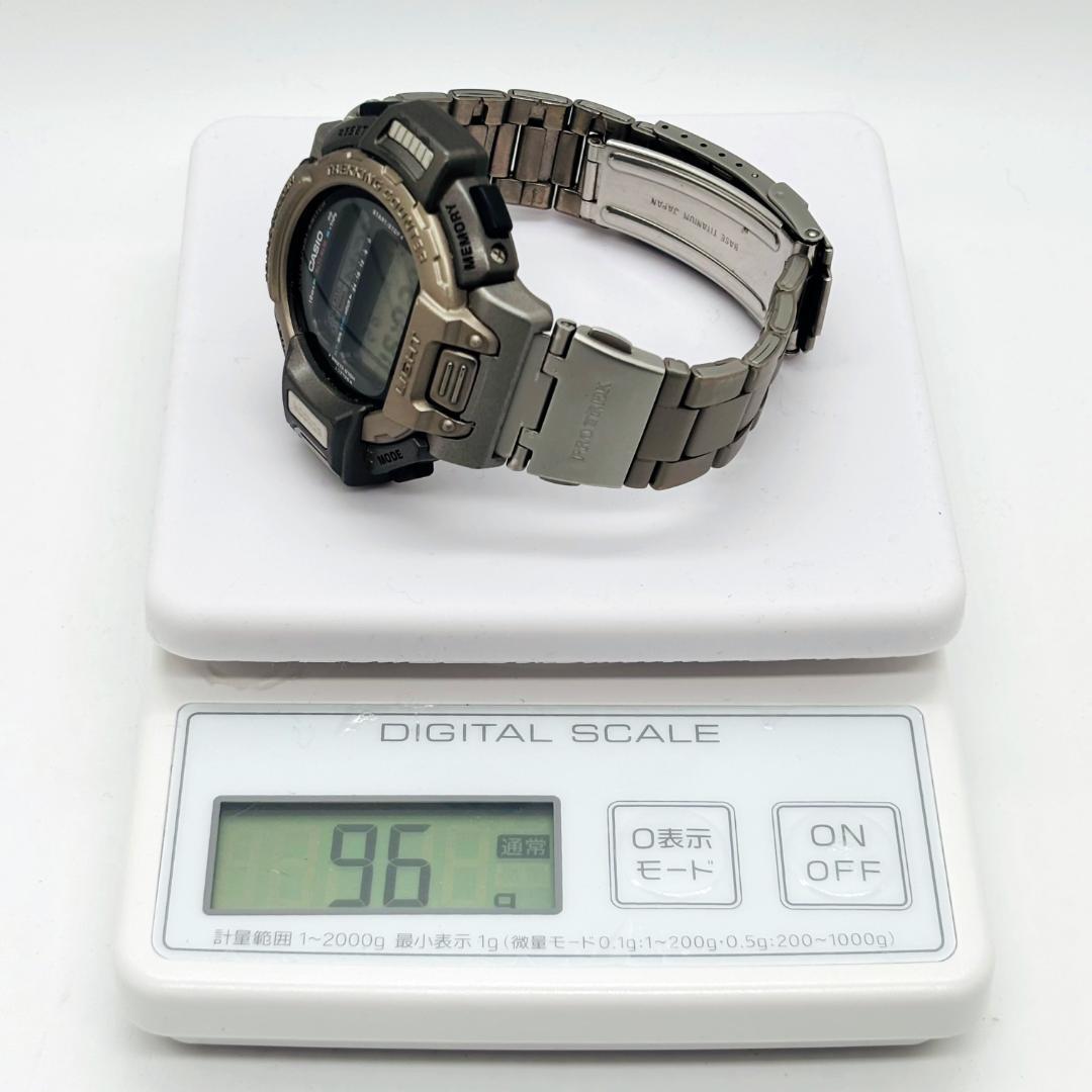 【入手困難】美品 プロトレック PRT-610 チタニウム 腕時計【1-B-⑤】