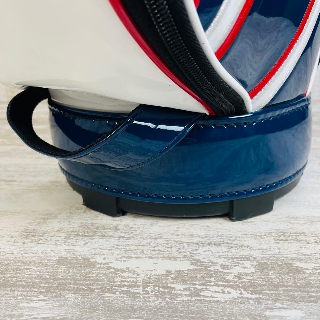 Admiral アドミラル　エナメル　トリコロール　キャディバッグ　9.0型