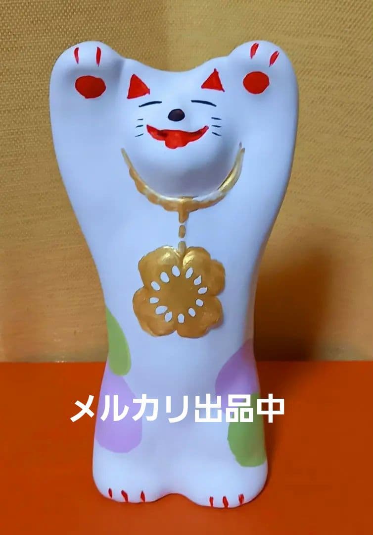 輪葉葉招き猫　メダル猫(金)