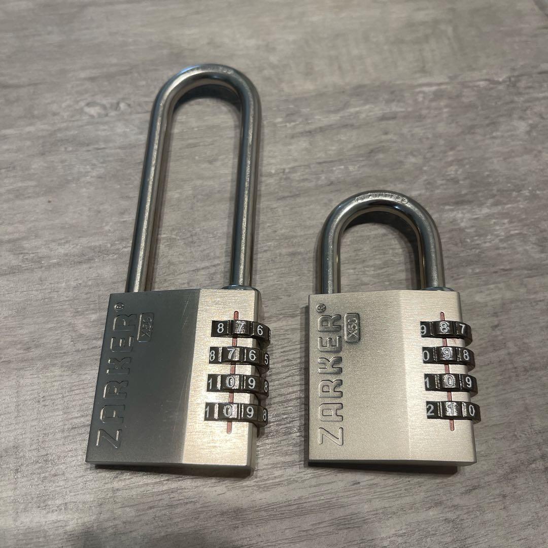 ZARKER 4桁ダイヤル式ロック南京錠 X50：15個/X50L：6個