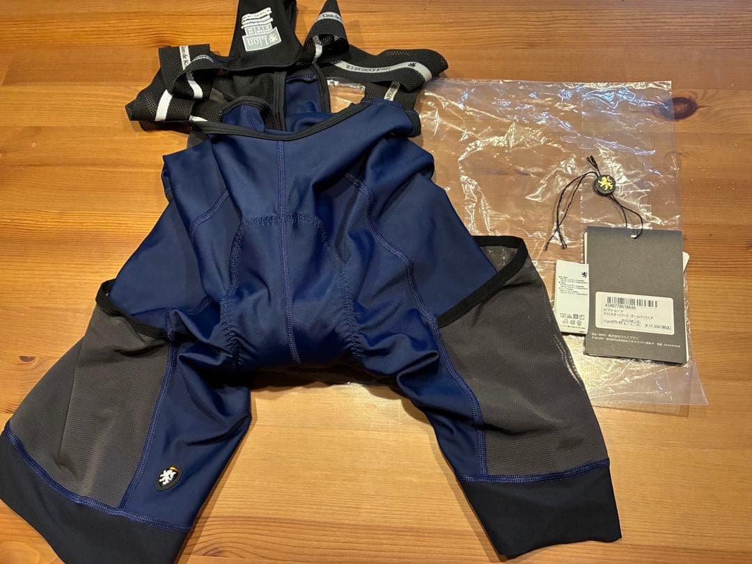 【再値下げ】KAPELMUUR ビブショーツ　クロスオーバー2　ゴールドパッドM