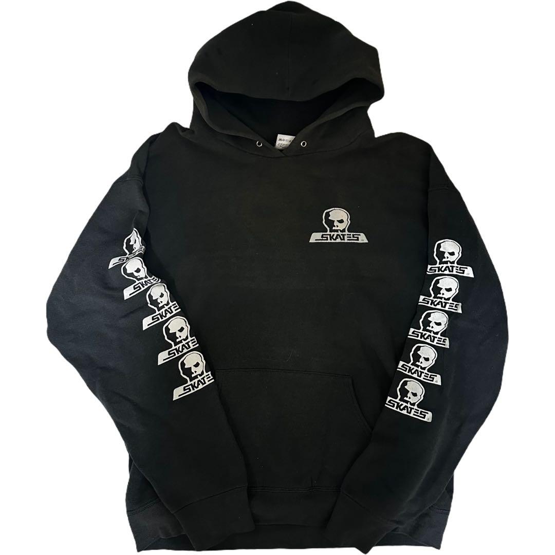 B*f様 SKULLSKATES スカル ロゴ フーディ 黒 M 希少